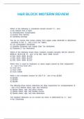 H&R BLOCK INCOME TAX COURSE