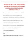 IBEC FINAL EXAM ACTUAL EXAM COMPLETE 300 QUESTIONS WITH DETAILED VERIFIED ANSWERS &lpar;100&percnt; CORRECT ANSWERS&rpar; &sol;ALREADY GRADED A&plus;