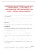 NC DRIVERS LICENSE EXAM 2024 NEWEST ACTUAL EXAM 2 VERSIONS &lpar;VERSION A AND B &rpar; COMPLETE 450 QUESTIONS WITH DETAILED VERIFIED ANSWERS &lpar;100&percnt; CORRECT ANSWERS &rpar; &sol; ALREADY GRADED A&plus;