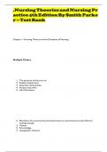 Nursing Theories And Nursing Practice 4th Edition By Smith Parker&period;docx&period;