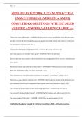 NFHS RULES FOOTBALL EXAM 2024 ACTUAL EXAM 2 VERSIONS &lpar;VERSION A AND B&rpar; COMPLETE 400 QUESTIONS WITH DETAILED VERIFIED ANSWERS &sol;ALREADY GRADED A&plus;