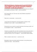 NRF Retail Industry Fundamentals Exam QUESTIONS AND CORRECT DETAILED ANSWERS &lpar;VERIFIED ANSWERS&rpar; &vert;ALREADY GRADED A
