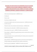 NUR 643E ADVANCED HEALTH ASSESSMENT FINAL EXAM 2024 NEWEST ACTUAL EXAM 2 VERSIONS &lpar;VERSION A AND B&rpar; COMPLETE 220 QUESTIONS AND CORRECT DETAILED ANSWERS &lpar;VERIFIED ANSWERS&rpar; &vert;ALREADY GRADED A&plus;&vert;&vert;BRAND NEW&excl;&excl;