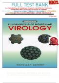 FULL TEST BANK For FUNDAMENTALS OF MOLECULAR VIROLOGY&comma; 2ND EDITION BY NICHOLAS H&period; ACHESON &lpar;AUTHOR&rpar; LATEST UPDATE GRADED A&plus; 