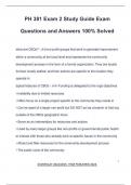 PH 381 Exam 2 Study Guide Exam Questions and Answers 100&percnt; Solved
