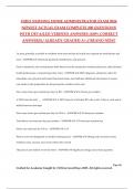 OHIO NURSING HOME ADMINISTRATOR EXAM 2024 NEWEST ACTUAL EXAM COMPLETE 200 QUESTIONS WITH DETAILED VERIFIED ANSWERS &lpar;100&percnt; CORRECT ANSWERS&rpar; &sol; ALREADY GRADED A&plus; &sol;&sol; BRAND NEW&excl;&excl;