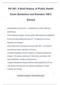 PH 381 EXAM PACKAGE DEAL QUESTIONS AND VERIFIED ANSWERS 100&percnt; GUARANTEED PASS &vert; LATEST UPDATE