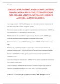 PENNSYLVANIA PROPERTY AND CASUALTY LICENSING EXAM 2024 ACTUAL EXAM COMPLETE 250 QUESTIONS WITH DETAILED VERIFIED ANSWERS &lpar;100&percnt; CORRECT ANSWERS&rpar; &sol; ALREADY GRADED A&plus;