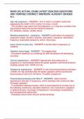 NURS 242 ACTUAL EXAM LATEST 2024&sol;2025 QUESTIONS AND VERIFIED CORRECT ANSWERS&sol; ALREADY GRADED A&plus;&plus;