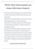 PPN 201&colon; Week 10 Exam Questions and Answers 100&percnt; Solved &vert; Graded A&plus;