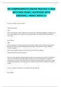 RN COMPREHENSIVE ONLINE PRACTICE A 2023 WITH NGN EXAM &lpar; QUESTIONS WITH  ANSWERS &rpar; HIGHLY RATED A&plus;