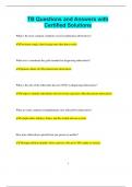 TB Questions and Answers with  Certified Solutions