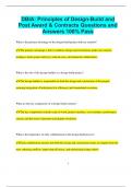 DBIA&colon; Principles of Design-Build and Post Award & Contracts Questions and  Answers 100&percnt; Pass