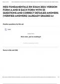 HESI FUNDAMENTALS RN EXAM 2024 VERSION FORM A AND B EACH FORM WITH 55 QUESTIONS AND CORRECT DETAILED ANSWERS &lpar;VERIFIED ANSWERS&rpar; &vert;ALREADY GRADED A&plus;