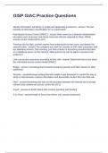 GISP GIAC Practice Questions and Answers  2024