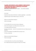 Cad100  QUESTIONS AND CORRECT DETAILED ANSWERS 2025&sol;2026 &lpar;VERIFIED ANSWERS&rpar; &vert;ALREADY GRADED A&plus;