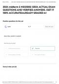 2024 midterm 2 NSG5002 &vert;2024 ACTUAL EXAM QUESTIONS AND VERIFIED ANSWERS &sol;GET IT 100&percnt; ACCURATE&vert;ALREADY GRADED A&plus;