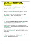 PGA PGM 3&period;0 - Level 3 Practice Questions and Answers  - Facility Management