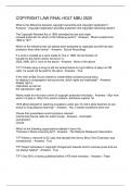 COPYRIGHT LAW FINAL HOLT MBU 2520