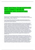  HRIR 3450 FINAL EXAM QUESTIONS WITH CORRECT DETAILED ANSWERS 100&percnt; GUARANTEED PASSED 
