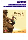Test Bank for Survey of Accounting&comma; 7th Edition by Edmonds & Olds&comma; ISBN&colon; 9781264442973&comma; All 16 Chapters Covered&comma; Verified Latest Edition