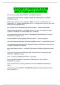 ICB QUESTIONS FINAL EXAM QUESTIONS AND ANSWERS