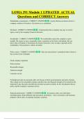 LOMA 291 Module 1 UPDATED ACTUAL Questions and CORRECT Answers