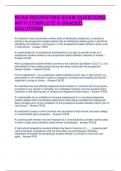 NCAA RECRUITING EXAM QUESTIONS WITH COMPLETE A GRADED SOLUTIONS 