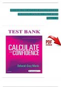 CALCULATE WITH CONFIDENCE&comma; 7TH EDITION TEST BANK By DEBORAH C&period; GRAY MORRIS &vert; Verified Chapter's 1 - 25 &vert; Complete