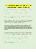 NV chiro license test UPDATED ACTUAL  Questions and CORRECT Answers