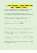 NV chiro license test UPDATED Questions  and CORRECT Answers