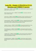 LOMA 281  Bundled Exam Questions and CORRECT Answers