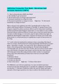 Addiction Counselor Test Bank - Questions And Accurate Answers &lpar;100&percnt;&rpar;
