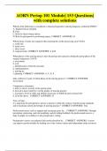 AORN Periop 101 Module 153 Questions with complete solutions