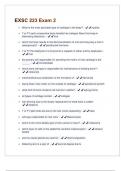 EXSC 223 Exam 2 &lpar;Questions &plus; Answers&rpar;  Verified 100&percnt; Correct