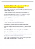CSCC BIO 2300 Unit 4 Exam-Questions and Correct  Answers &lpar;Expert verified&rpar; &sol; Latest Update
