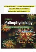  Test Bank for Porth's Pathophysiology Concepts of Altered Health States 11th Edition  by Tommie L&period; Norris&comma; Chapters 1 - 52