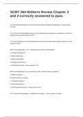 SCMT 364 Midterm Review Chapter 3 and 4 correctly answered to pass