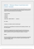 BIO351 &ndash; MODULE 4 EXAM 4 QUESTIONS WITH CORRECT ANSWERS 