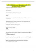 OAE SUBTEST 1 & 2 Questions with 100&percnt; Verified Correct Answers