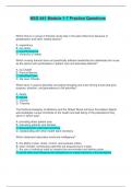 NSG 441 Module 1-7 Practice Questions &vert; Verified with 100&percnt; Correct Answers