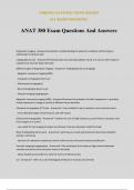 ANAT 380 Exam Questions And Answers
