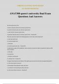 ANAT380 queen's university final Exam Questions And Answers
