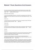 Module 7 Exam Questions And Answers