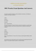 BOC Practice Exam Questions And Answers