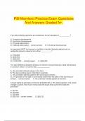  PSI Maryland Practice Exam Questions And Answers Graded A&plus;&period;