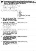 2024 Newest&vert;Data Communications and Networking&vert;2024-2025 UPDATE&vert;COMPREHENSIVE FREQUENTLY MOST TESTED QUESTIONS AND  VERIFIED ANSWERS&vert;GET IT 100&percnt; ACCURATE&excl;&excl;