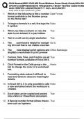 2024 Newest&vert;MISY 5325 MS Excel Midterm Exam Study Guide&vert;2024-2025  UPDATE&vert;COMPREHENSIVE FREQUENTLY MOST TESTED QUESTIONS  AND VERIFIED ANSWERS&vert;GET IT 100&percnt; ACCURATE&excl;&excl;