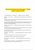  Business Relationship Manager - Study Guide Updated 2024&period;