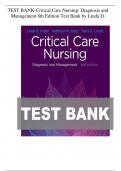 Critical Care Nursing&colon; Diagnosis and Management 8th Edition Test Bank by Linda D&period; Urden&comma; Kathleen M&period; Stacy&comma; Mary E&period; Lough